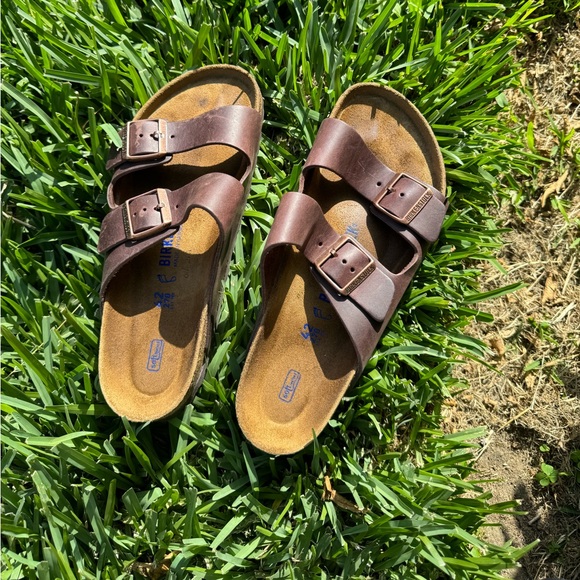 👟BIRKENSTOCK Arizona habana oiled leather 42 US 11 / 11.5 gently used - Picture 2 of 15